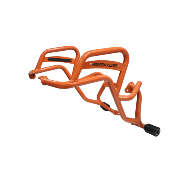 CRASH GUARD WITH DUAL SLIDERS (ORANGE) FOR 2025 KTM ADVENTURE 250/390 - Image 3