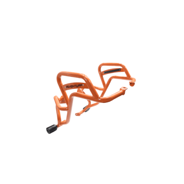 CRASH GUARD WITH DUAL SLIDERS (ORANGE) FOR 2025 KTM ADVENTURE 250/390 - Image 2